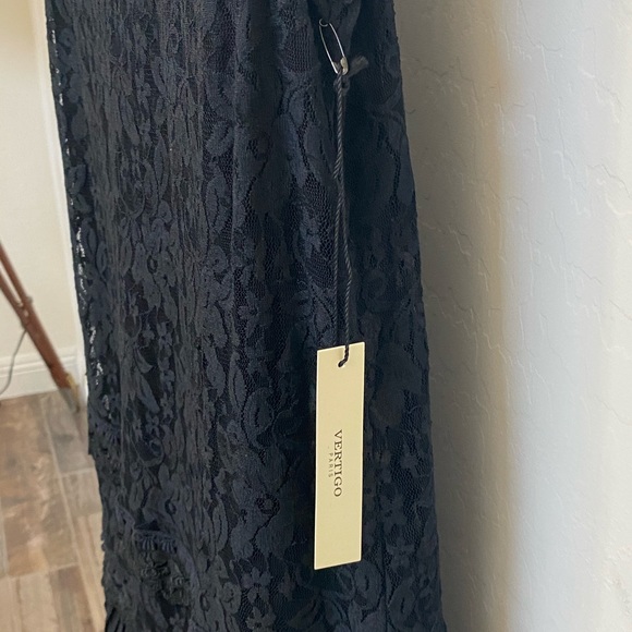 Vertigo Paris Black Lace Dress {Flapper Vibe} RARE - Picture 4 of 11